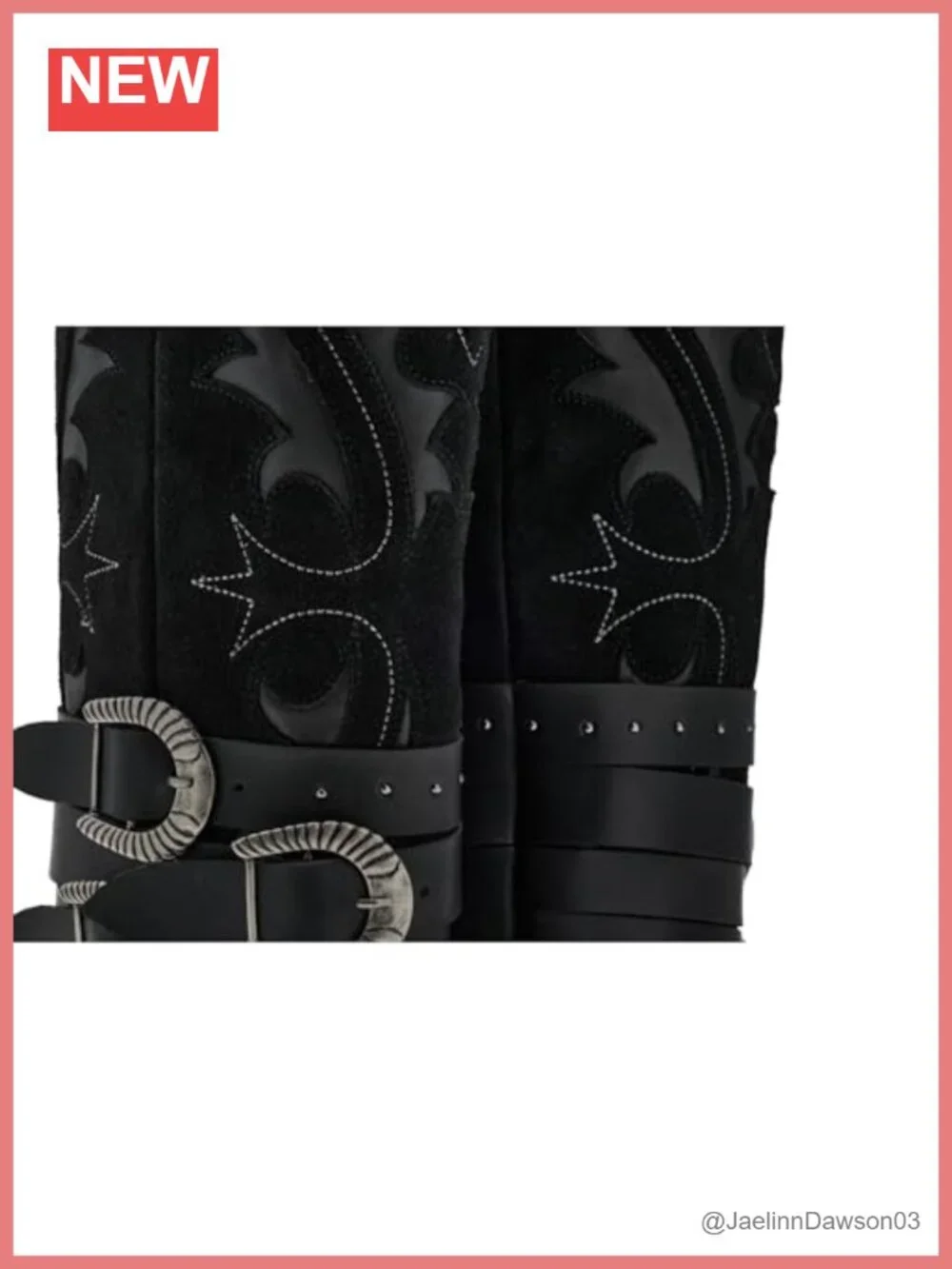 Suede Over the Knee Western Boots Snip Toe Block Heel Pull On